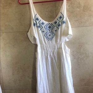 Hollister White cut out dress